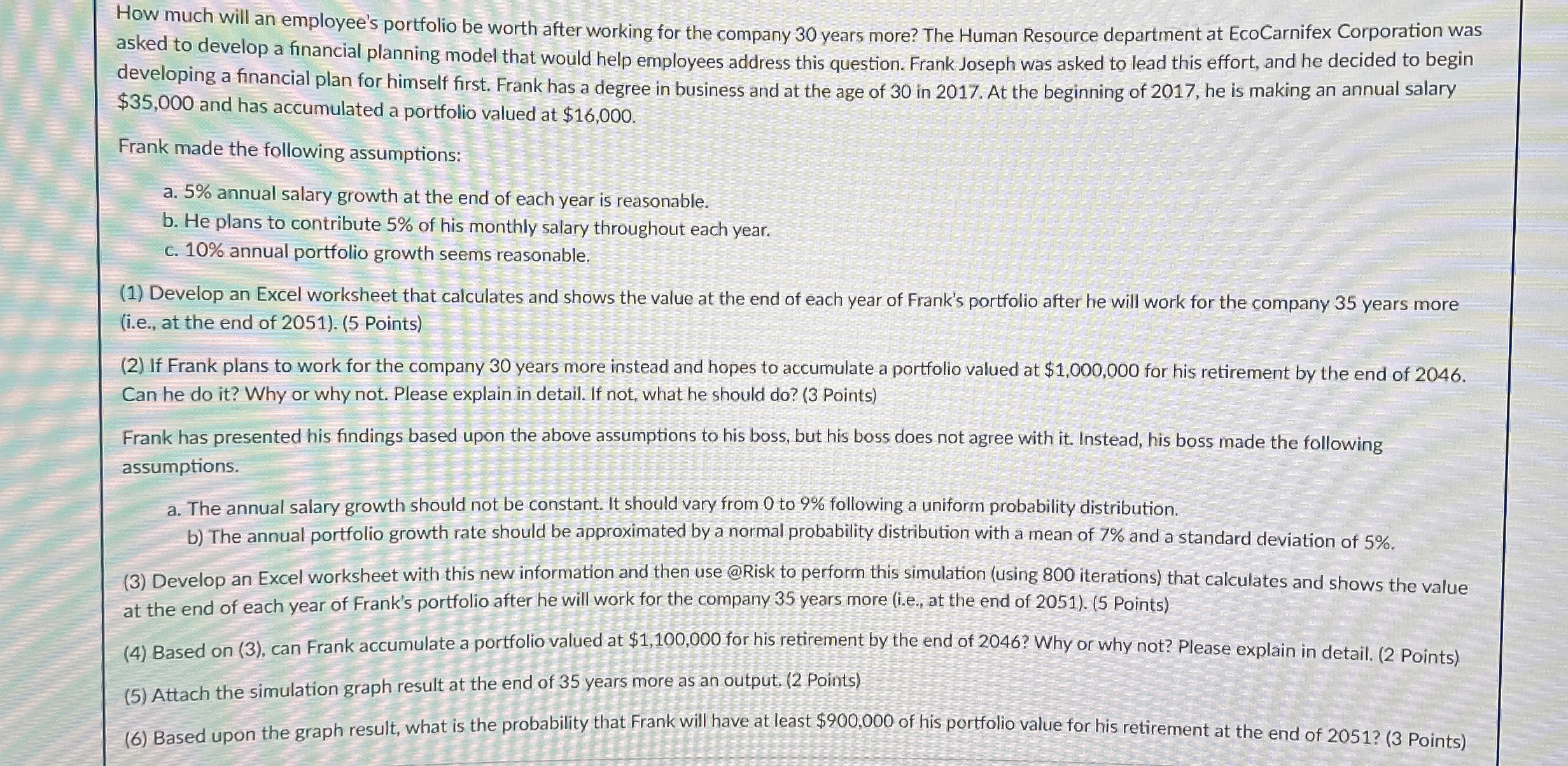  Solve using Excel, Show steps and post them please. Thank you