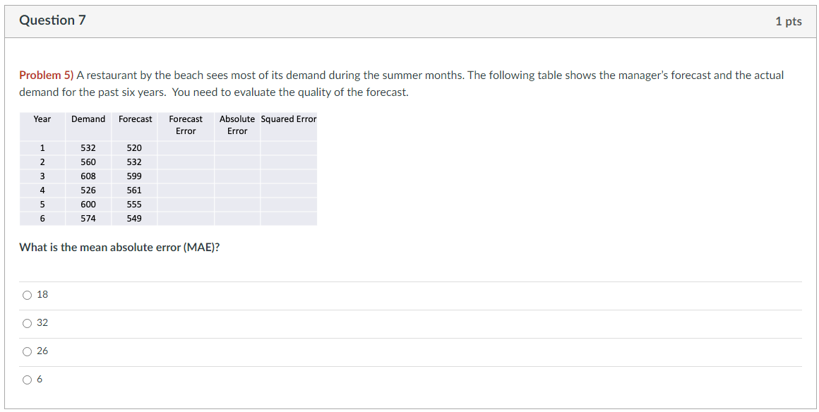  Problem 5) A restaurant by the beach sees most of its