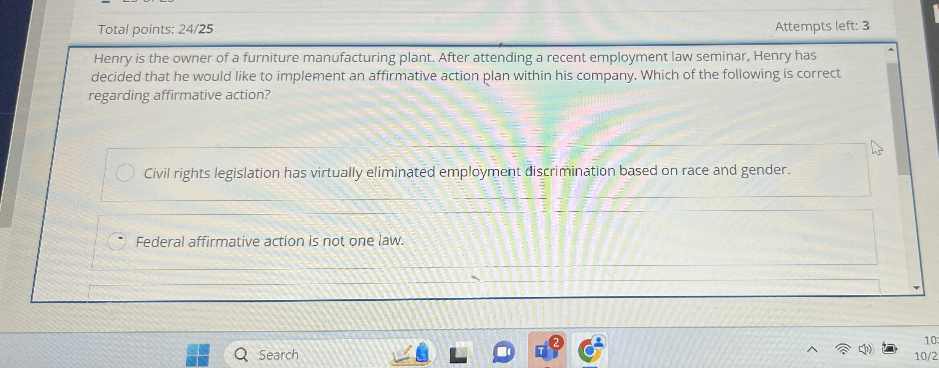  Total points: 2425 Attempts left: 3 Henry is the owner of