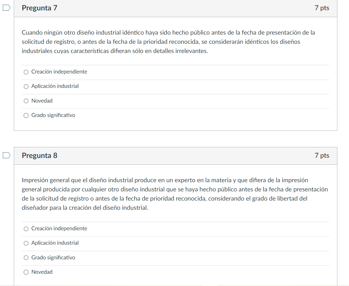 y dinamica D Pregunta 6 7 pts Todo signo perceptible por los