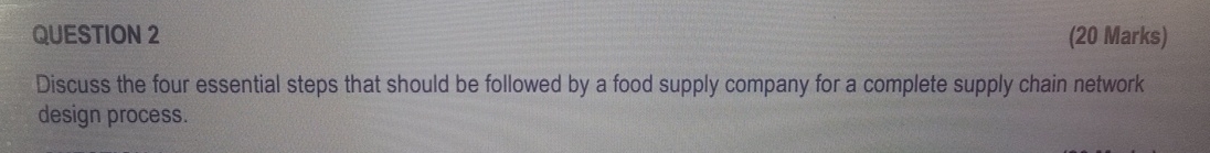  Read the scenario below and answer ALL FIVE (5) questions that