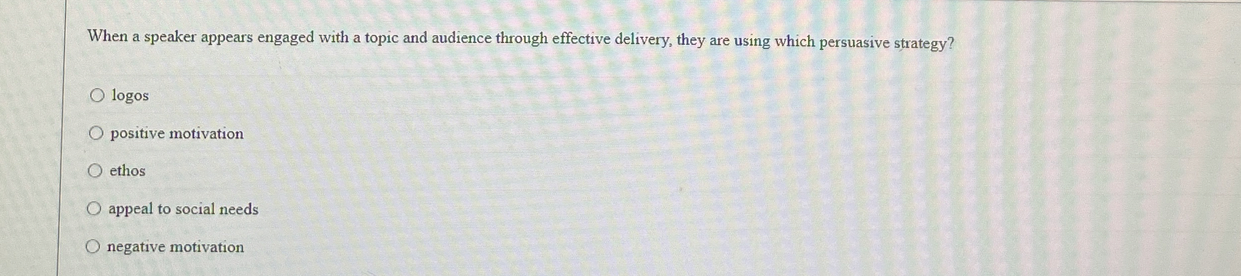  When a speaker appears engaged with a topic and audience through