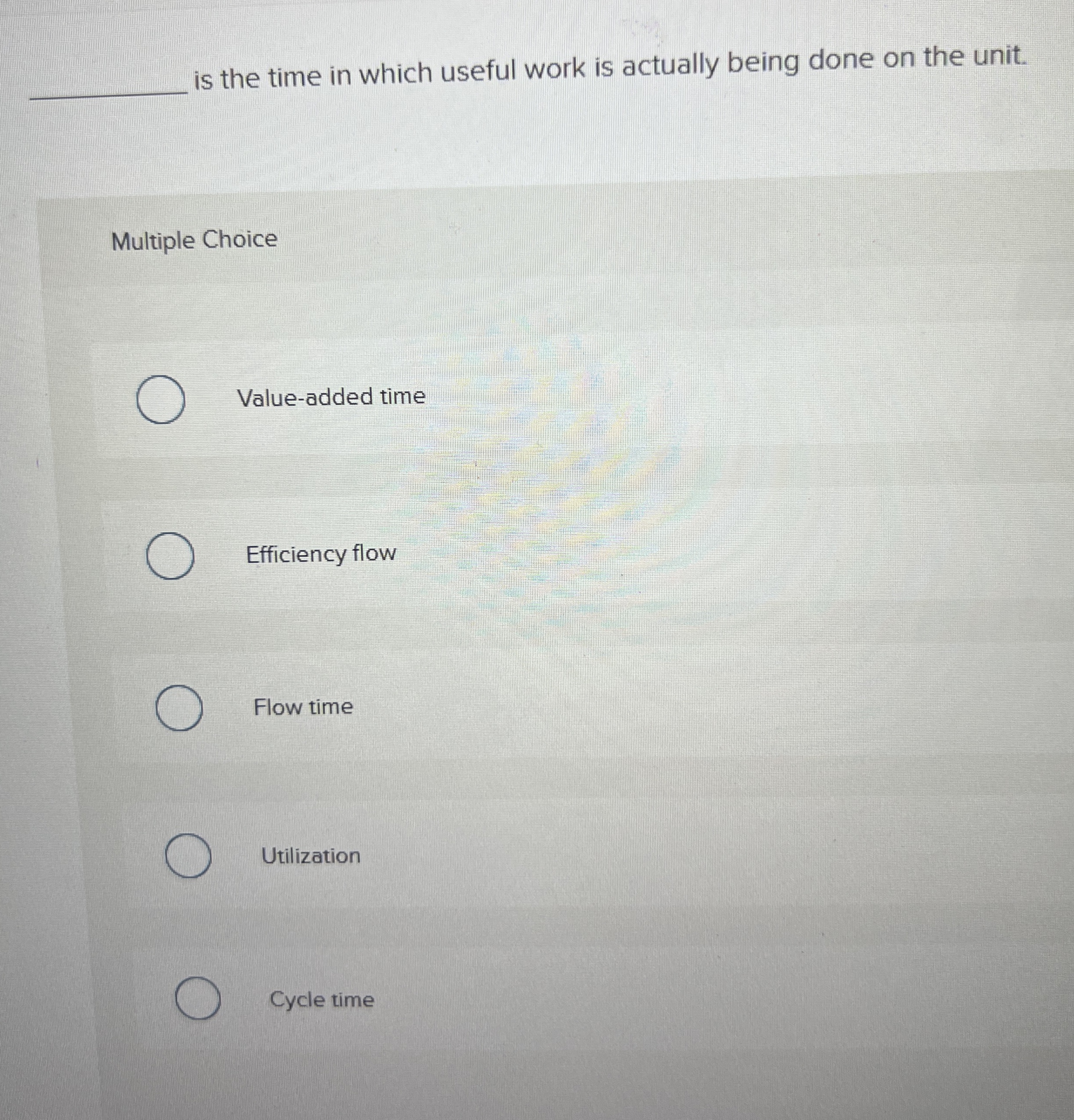  q, is the time in which useful work is actually being