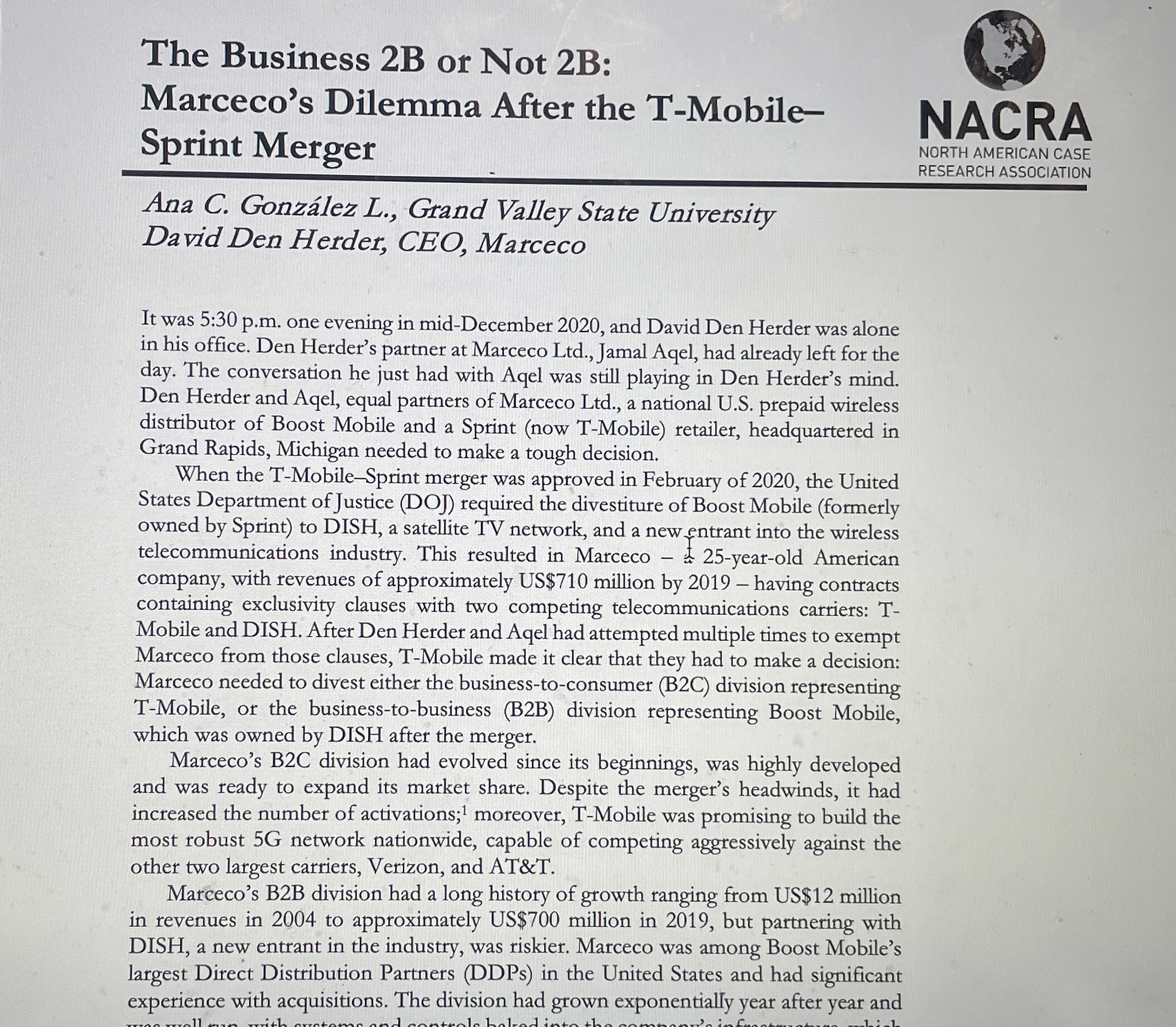  It was 5:30 p.m. one evening in mid-December 2020, and David