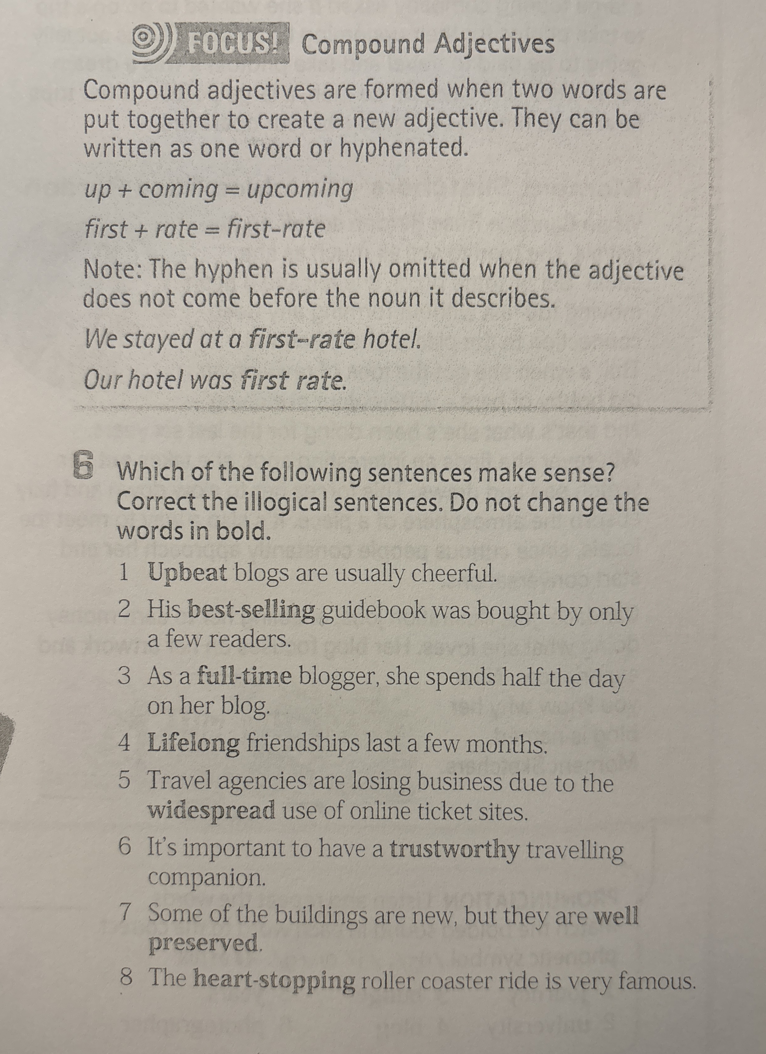  (0))5GCUsd Compound Adjectives Compound adjectives are formed when two words are