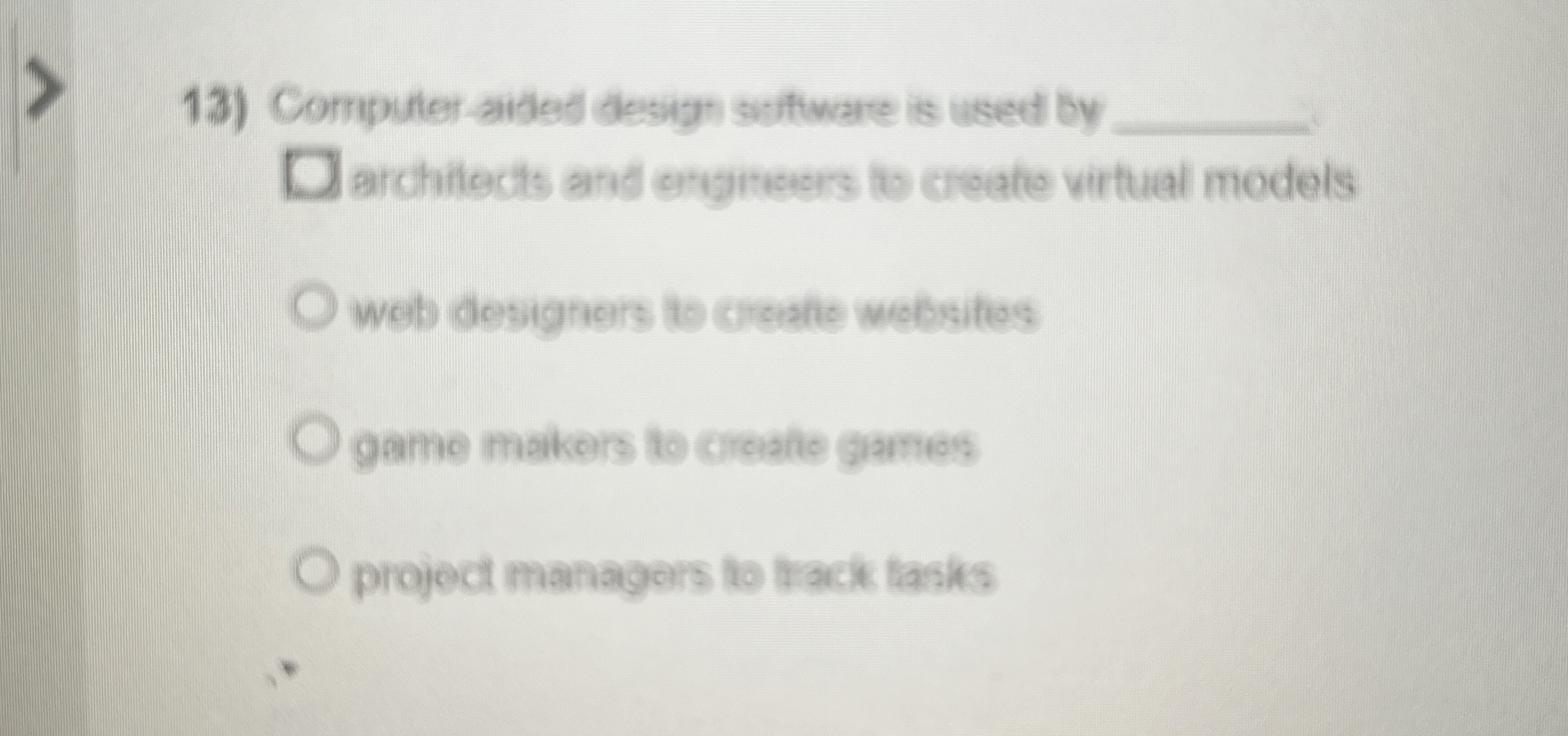  Computer anded design software is used by architacts and arimesors to