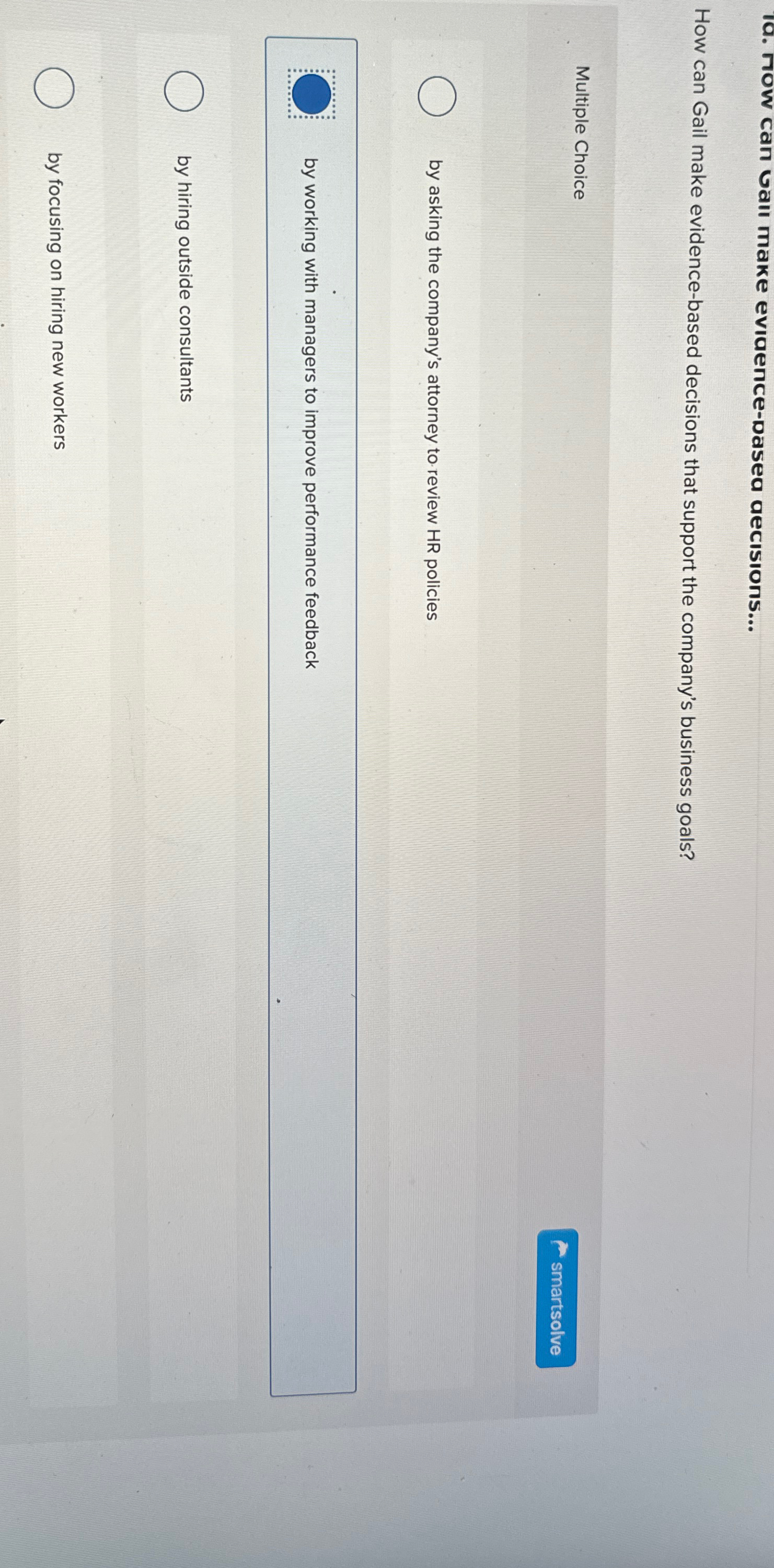  d. How can Ga make eviqence-dasea qecsons... How can Gail make