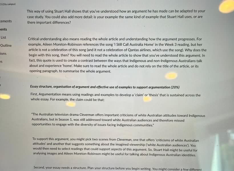 Resources to help you find an example. Please consult with your tutor