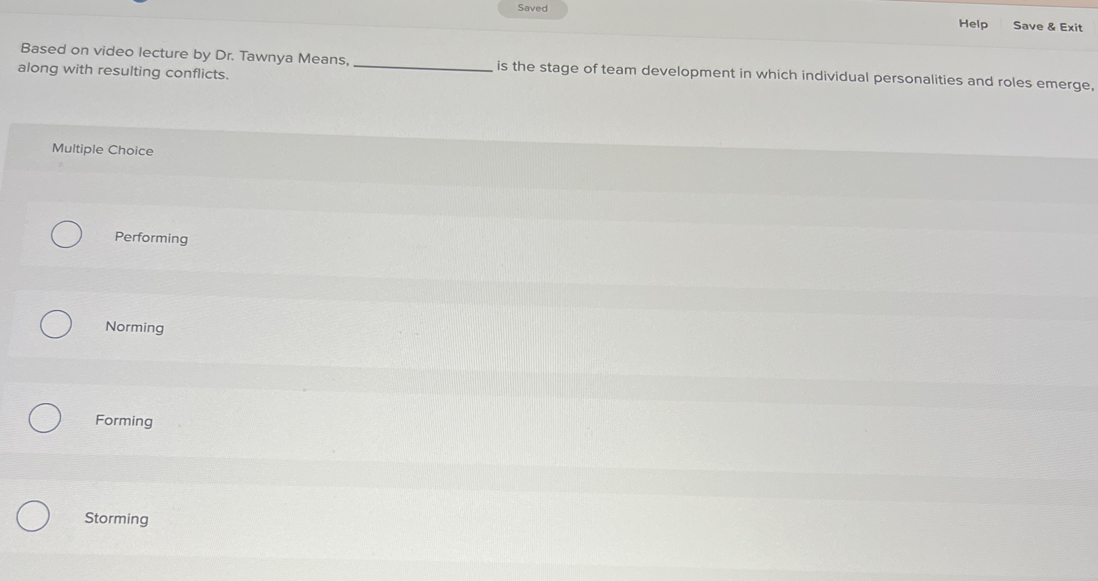  Help Save & Exit Based on video lecture by Dr. Tawnya