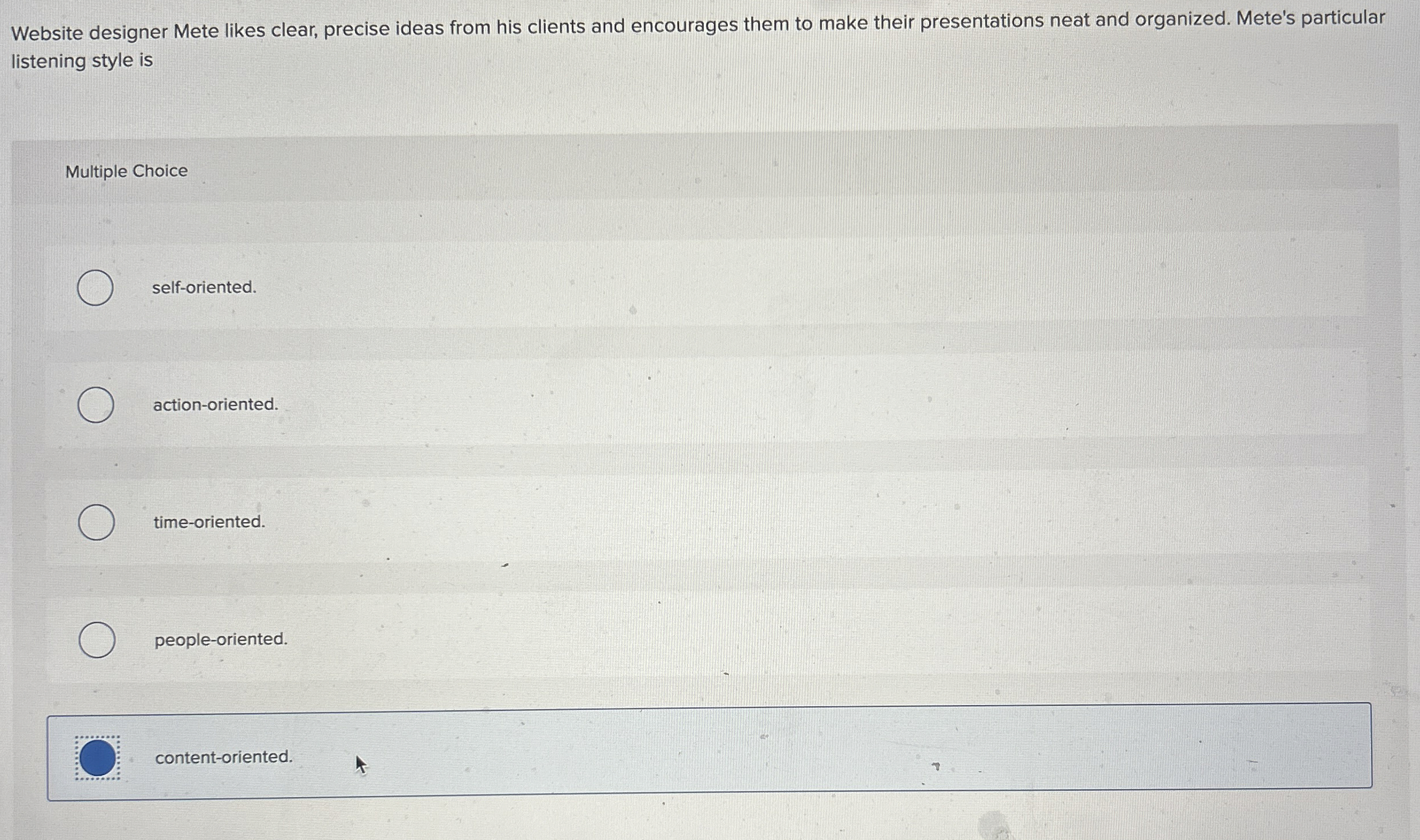  Website designer Mete likes clear, precise ideas from his clients and