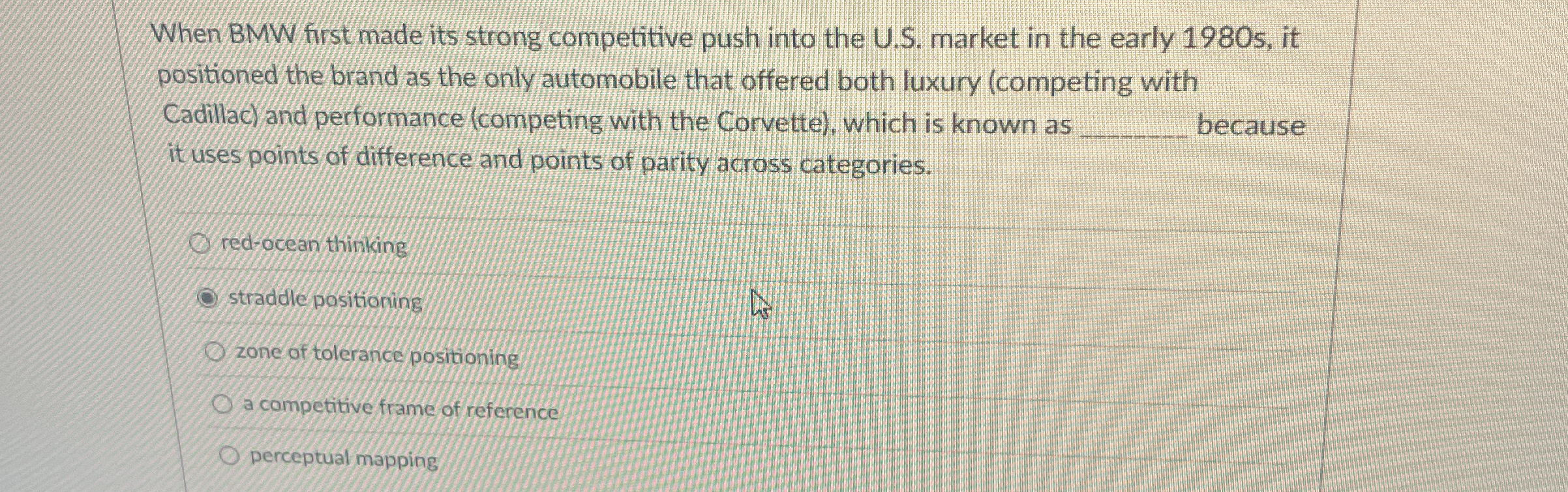  When BMW first made its strong competitive push into the U.S.