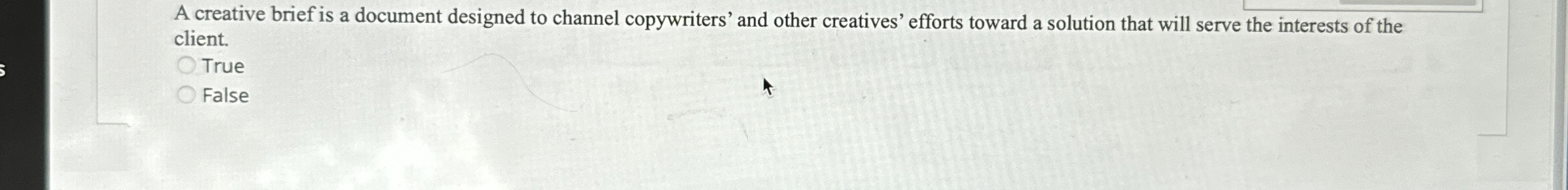  A creative brief is a document designed to channel copywriters' and