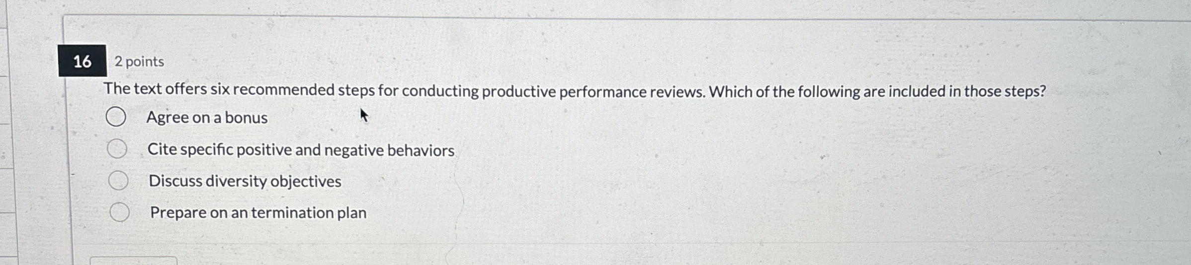  16 2 points The text offers six recommended steps for conducting
