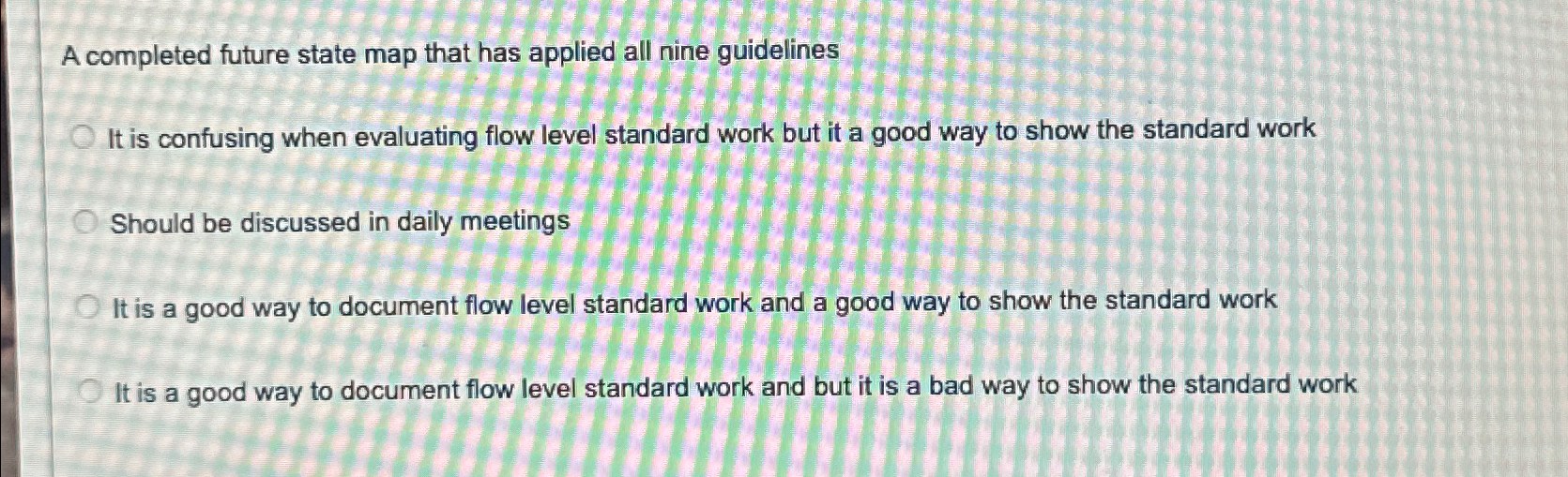  A completed future state map that has applied all nine guidelines