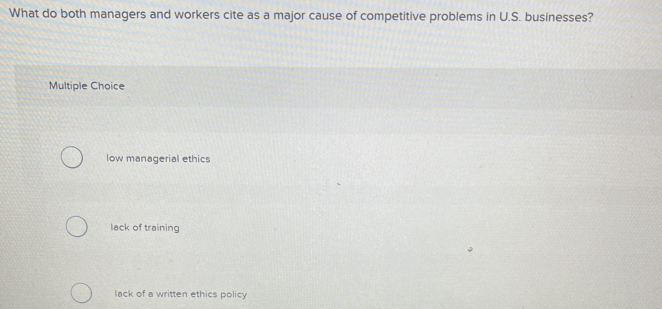 What do both managers and workers cite as a major cause