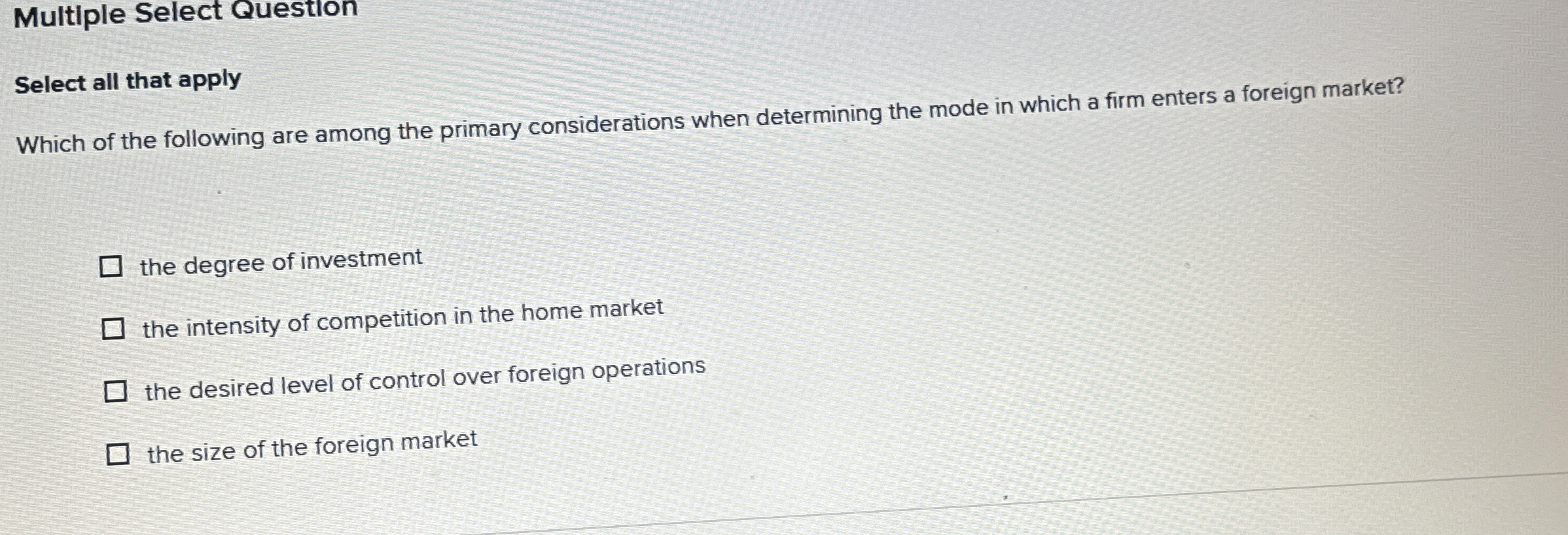  Multiple Select Question Select all that apply Which of the following