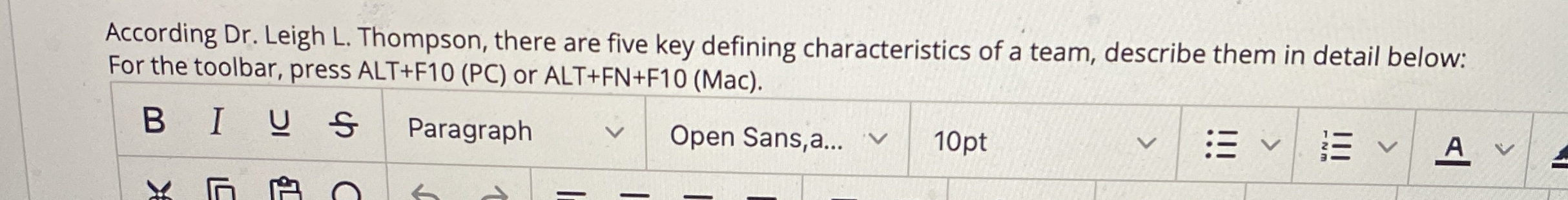  According Dr. Leigh L. Thompson, there are five key defining characteristics