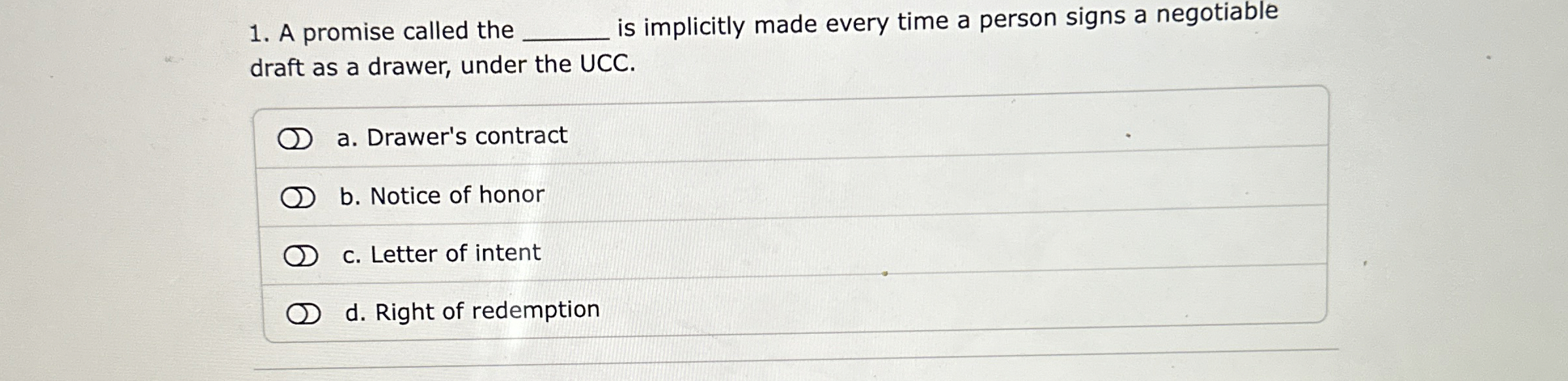  A promise called the q, is implicitly made every time a