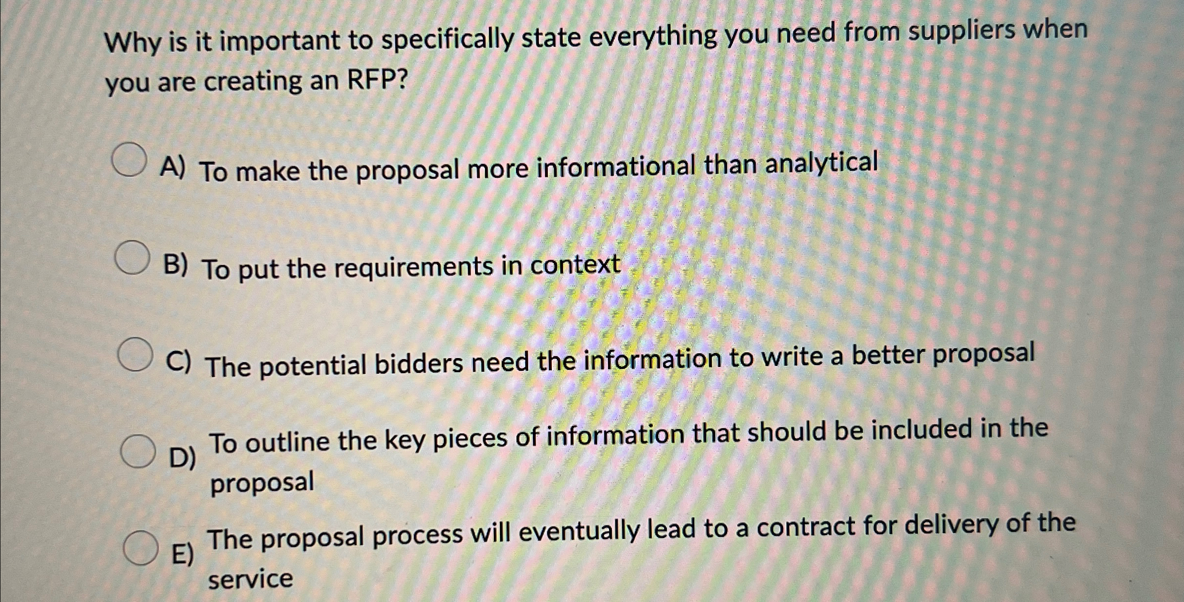  Why is it important to specifically state everything you need from