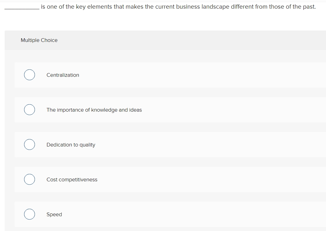  is one of the key elements that makes the current business