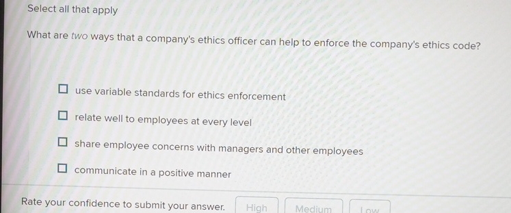 Select all that apply What are two ways that a company's