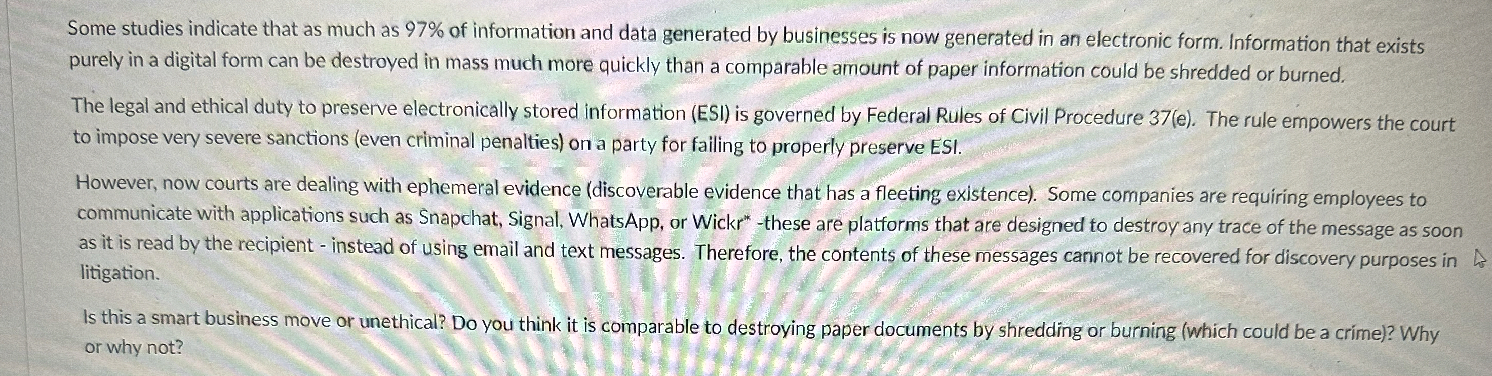  Thterition Wr why nets Some studies indicate that as much as