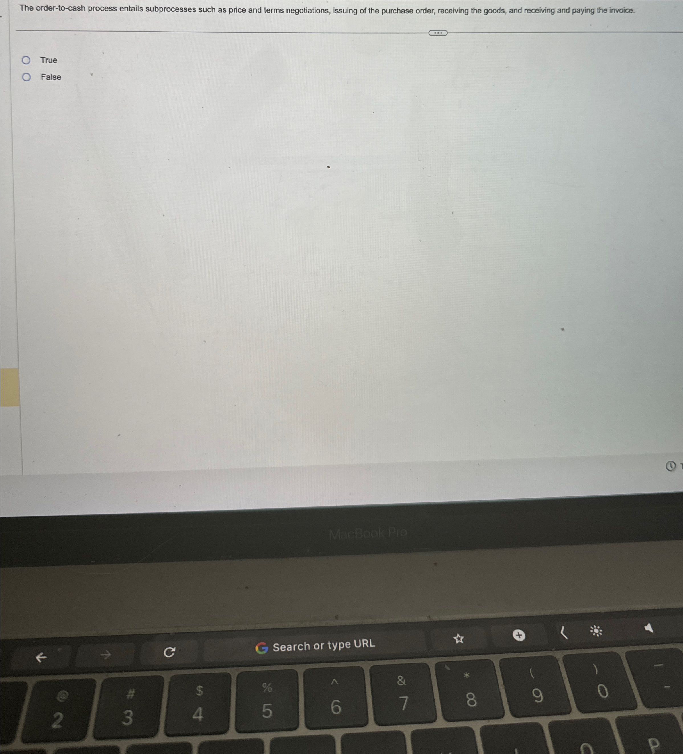  The order-to-cash process entails subprocesses such as price and terms negotiations,