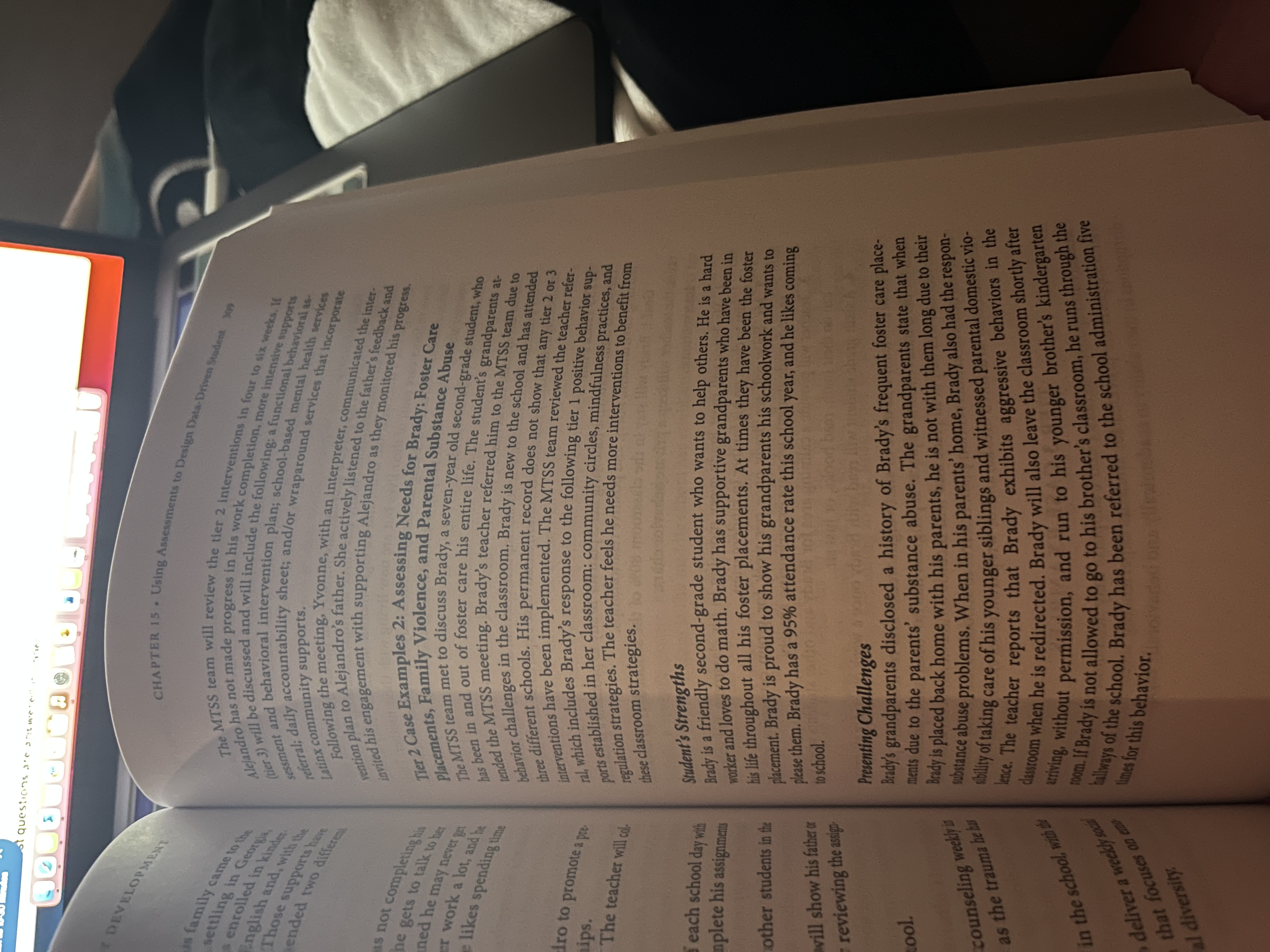 use a universal screening to tion. While research indicates that school social