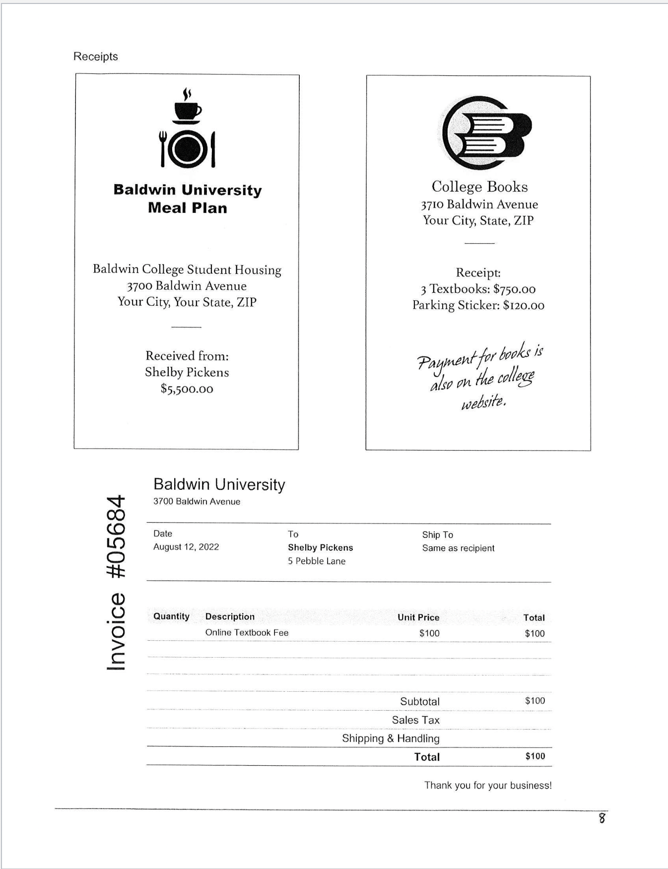 6b) Business income or deductible loss (Schedule 1, line 3) Rental income