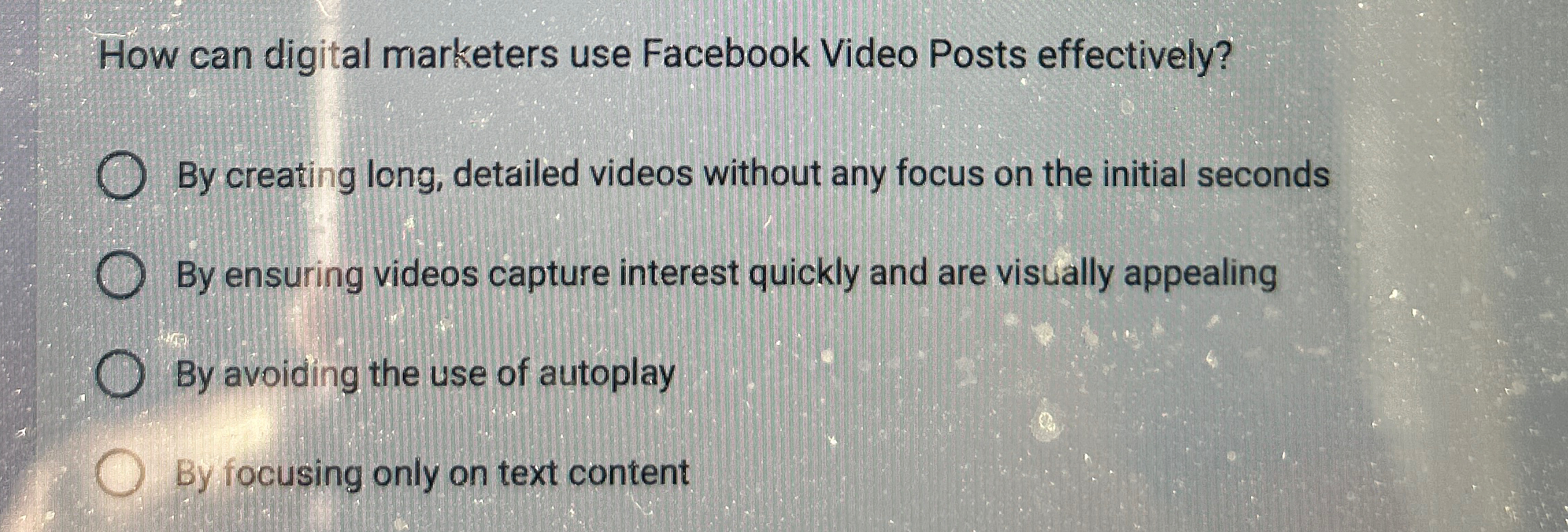  How can digital marketers use Facebook Video Posts effectively? By creating