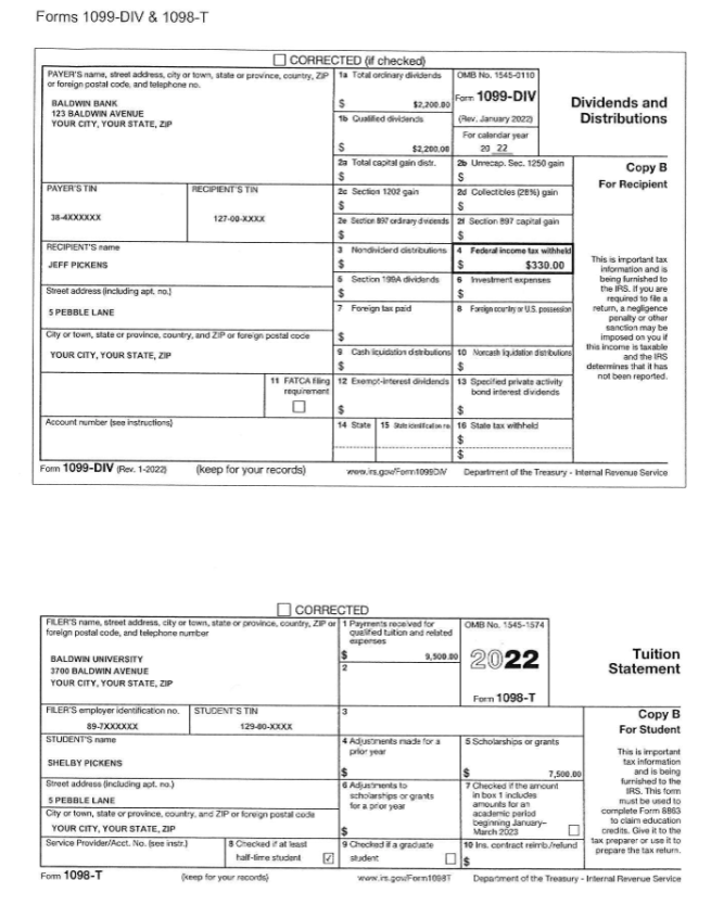 is zero, write 0. The parenthetical reference for each item below is