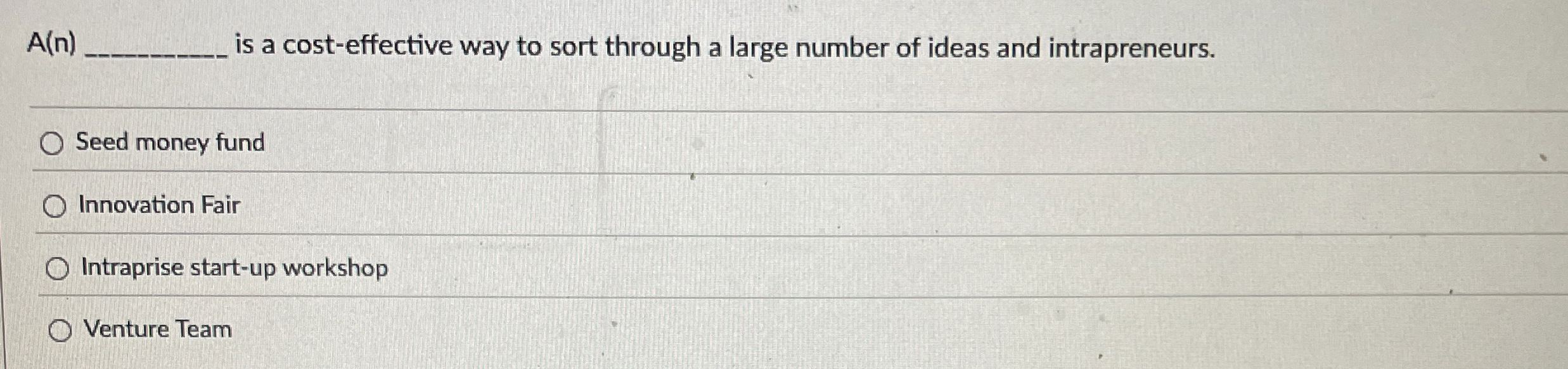  A(n) is a cost-effective way to sort through a large number