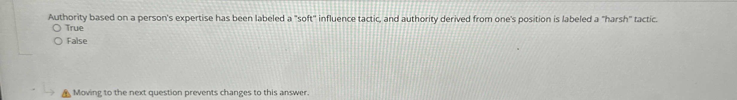  Authority based on a person's expertise has been labeled a "soft"