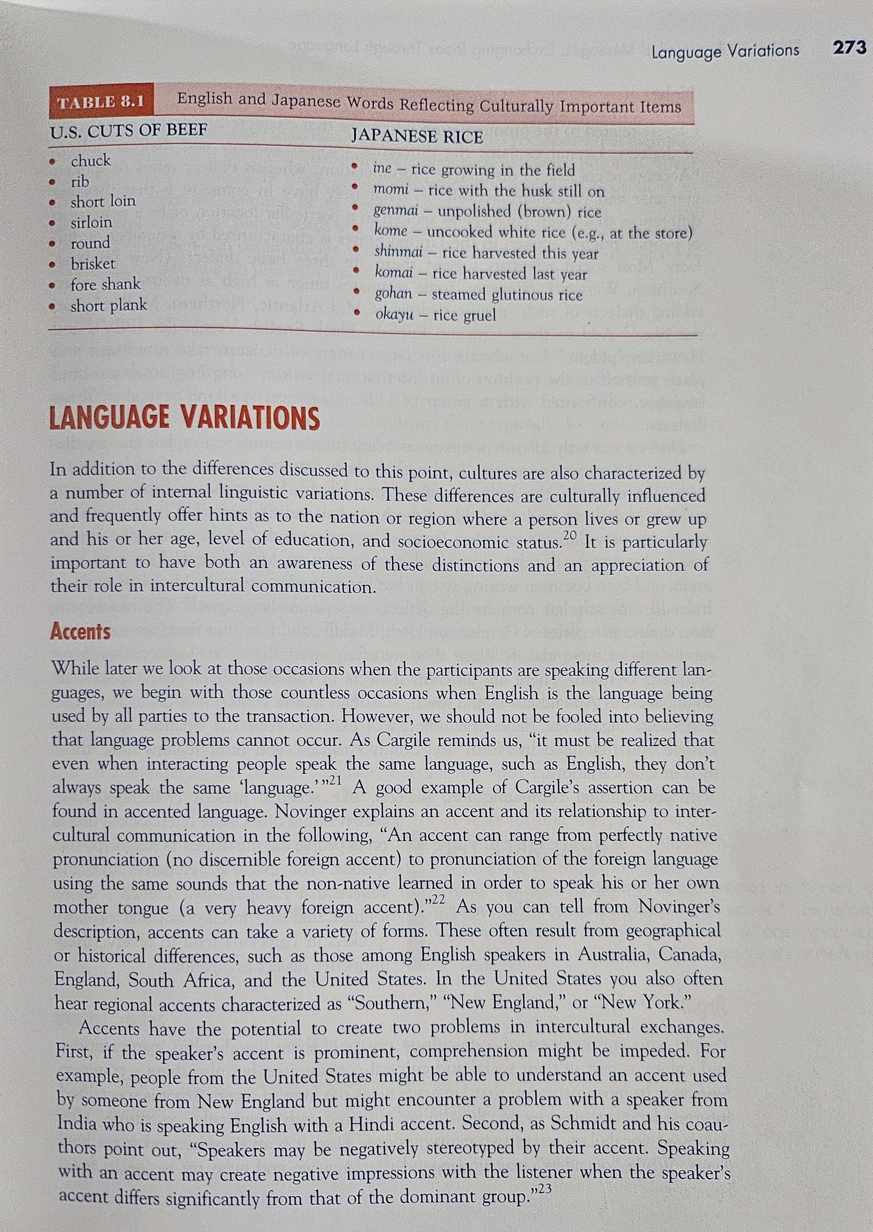 and a culture is a part of a language; the two are