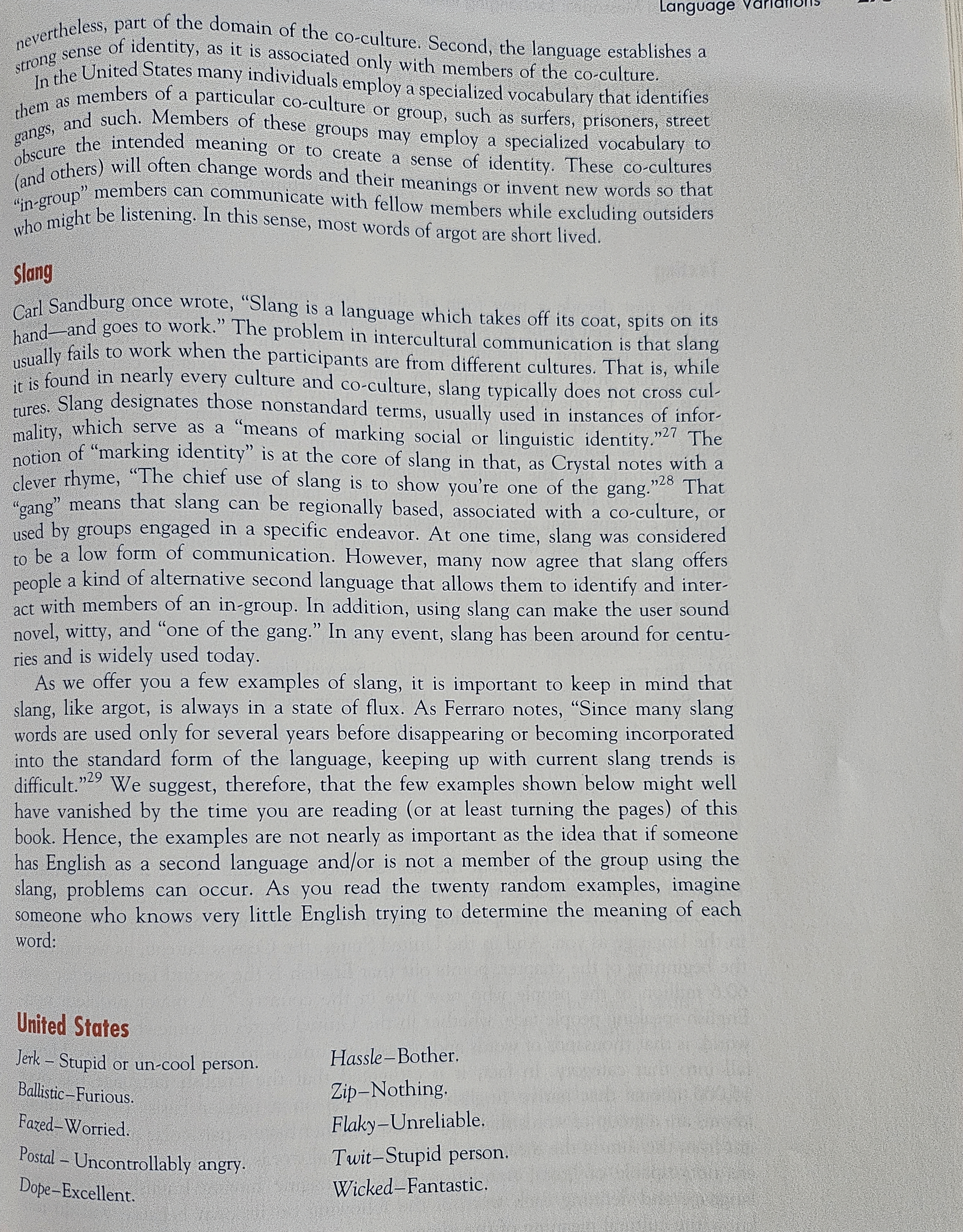 significance of either language or culture. Q ' DOUGLAS BROWN We look