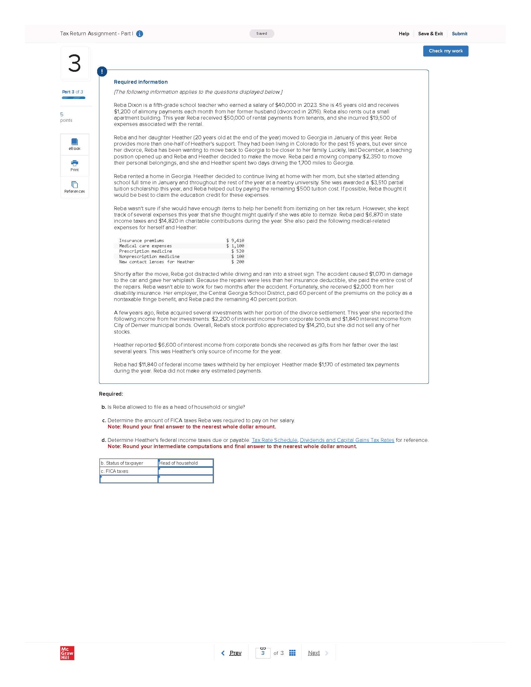 or incorrect for the work you have completed so far. It does