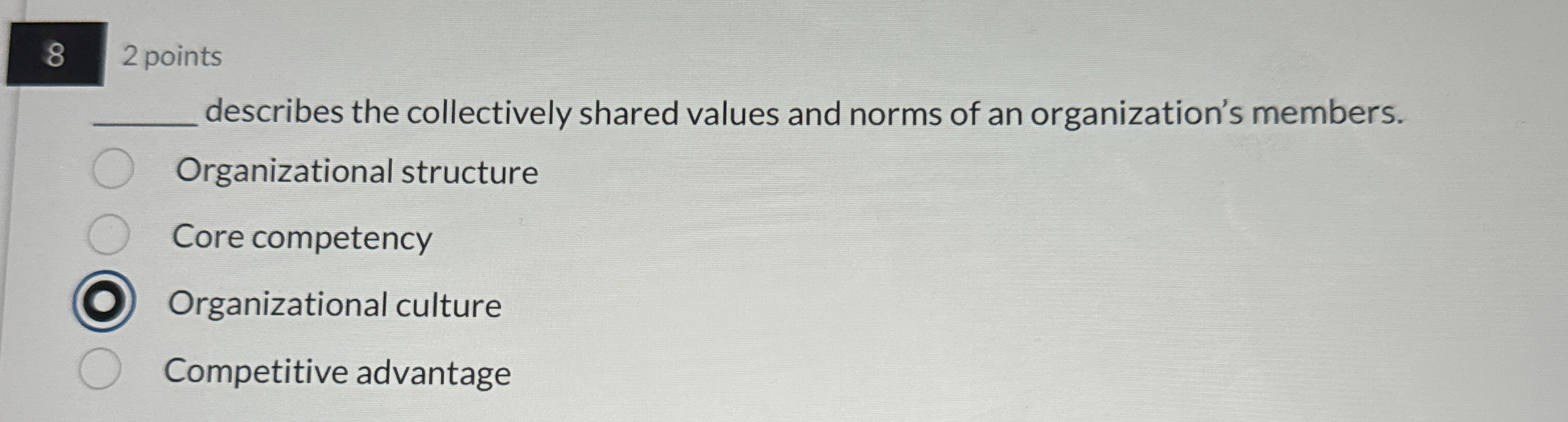  8 2 points q, describes the collectively shared values and norms