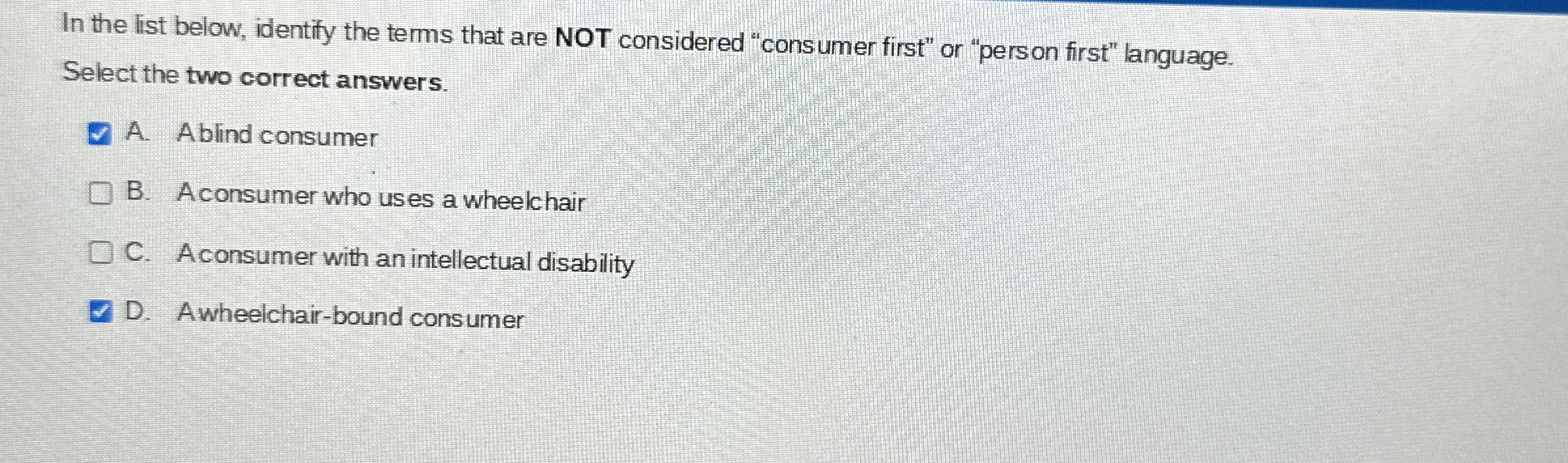  In the list below, identify the terms that are NOT considered