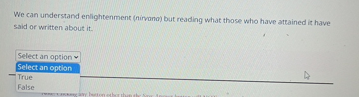  We can understand enlightenment (nirvana) but reading what those who have