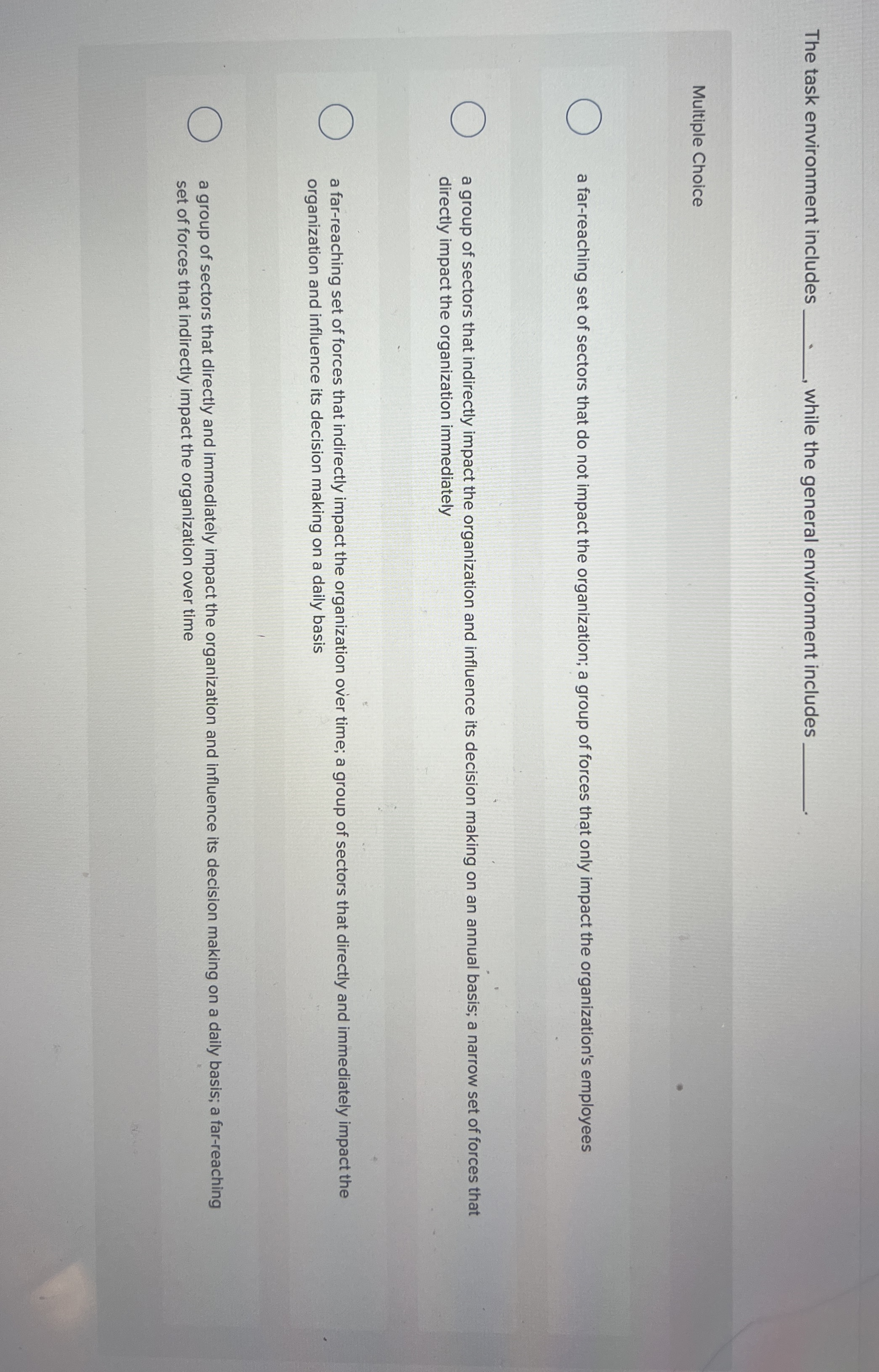  The task environment includes q, while the general environment includes q,