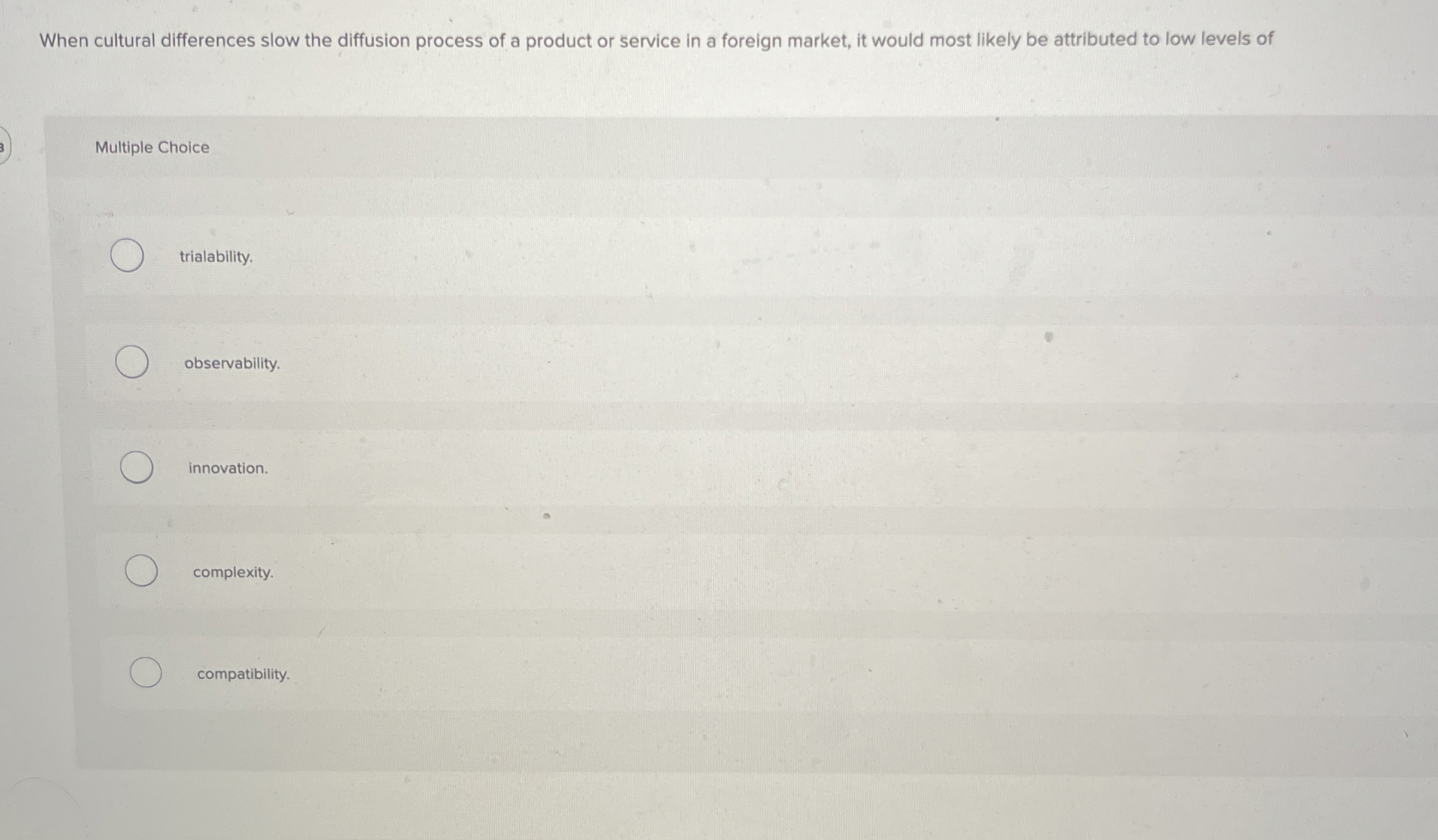  When cultural differences slow the diffusion process of a product or