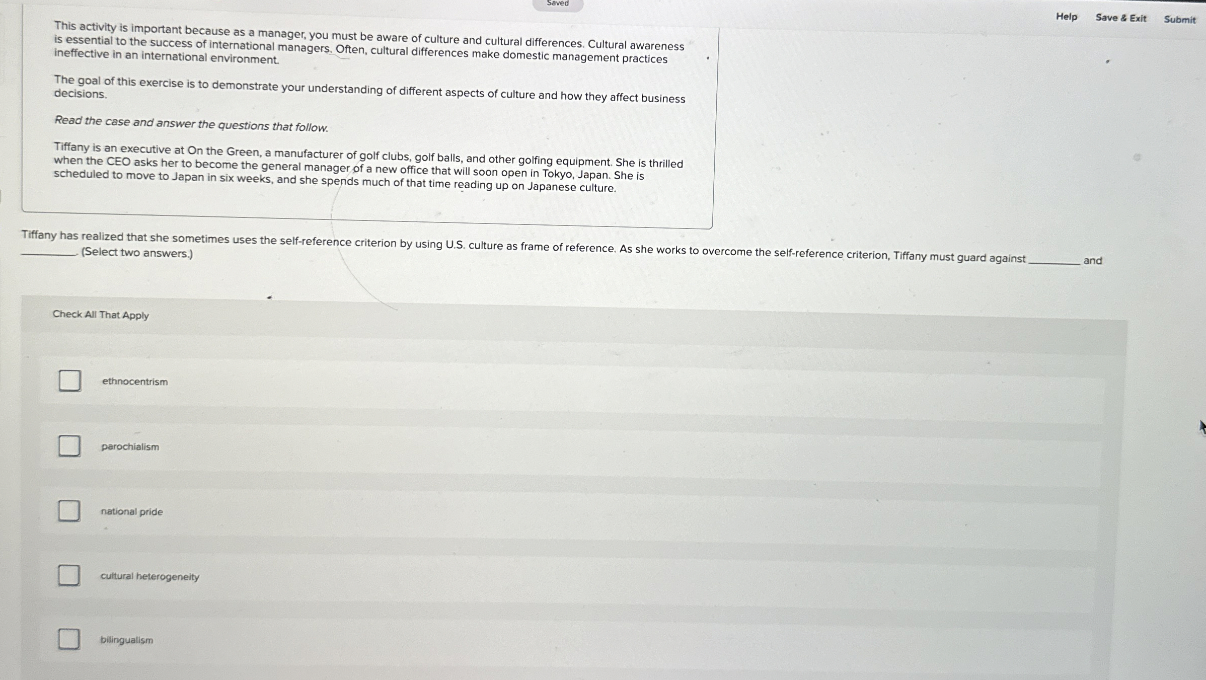  This activity is important because as a manager, you must be