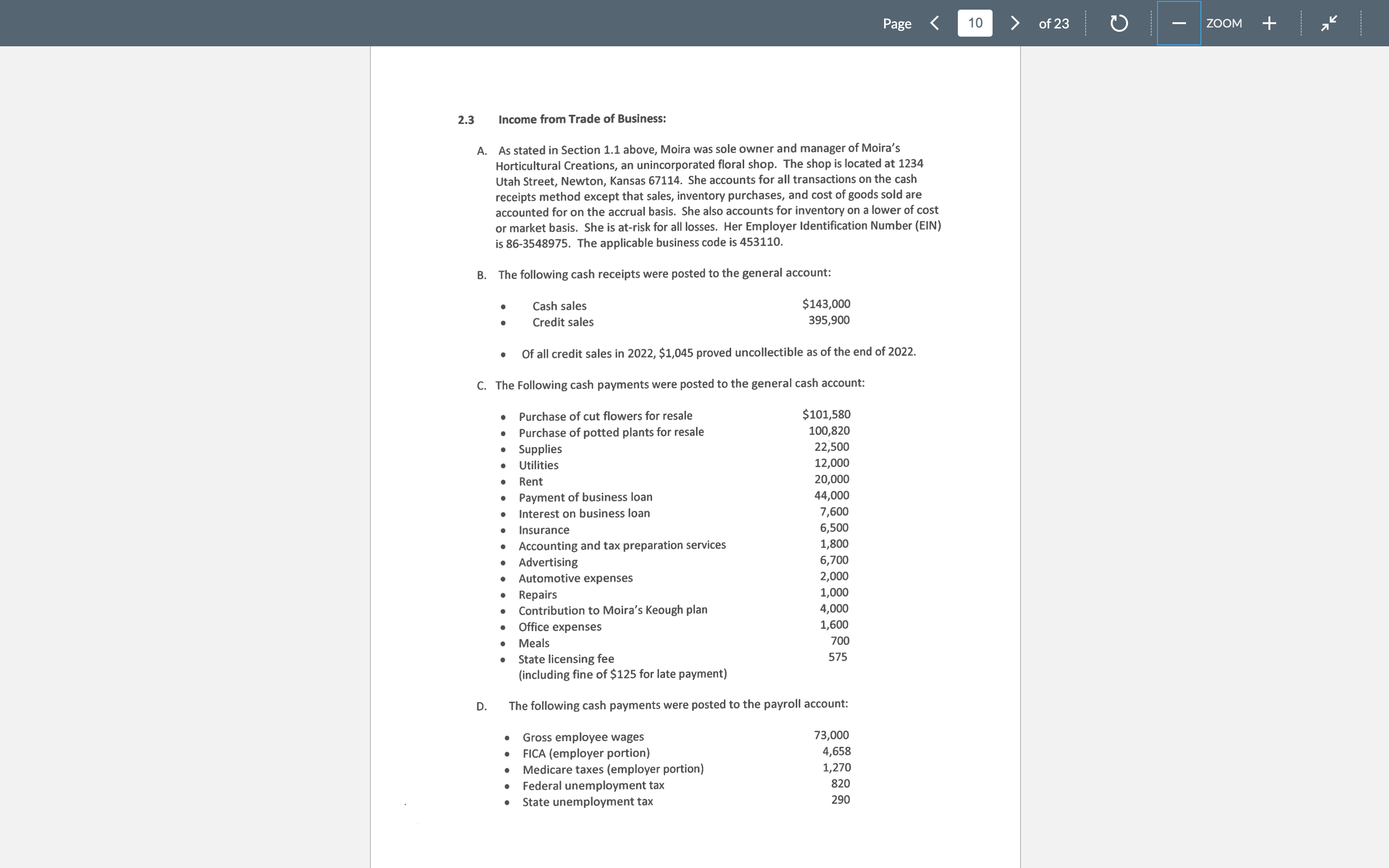 the following information Page of 23 ZOOM + CORRECTED (if checked) RECIPIENT'S/LENDER'S