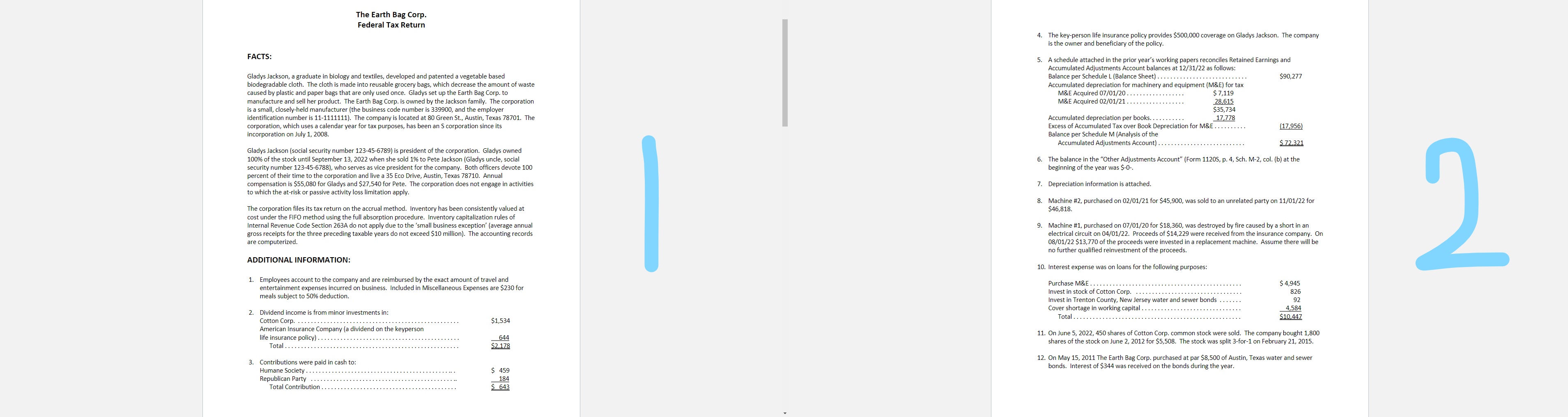 1)1120S:https://www.irs.gov/pub/irs-pdf/f1120s.pdf2)1120S Schedule D:https://www.irs.gov/pub/irs-pdf/f1120ssd.pdf3)1120S Schedule K-1(2):https://www.irs.gov/pub/irs-pdf/f1120ssk.pdf4)4797:https://www.irs.gov/pub/irs-pdf/f4797.pdf5)1125-A:https://www.irs.gov/pub/irs-pdf/f1125a.pdf6)1125-E:https://www.irs.gov/pub/irs-pdf/f1125e.pdf7)4562:https://www.irs.gov/pub/irs-pdf/f4562.pdf8)4684:https://www.irs.gov/pub/irs-pdf/f4684.pdfCan you fill this forms using the following