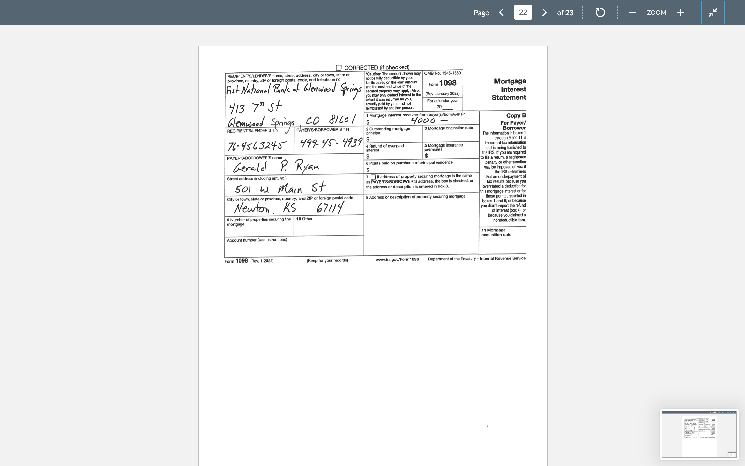 being furnished to PAYER'S/BORROWER'S name the IRS. If you are required $