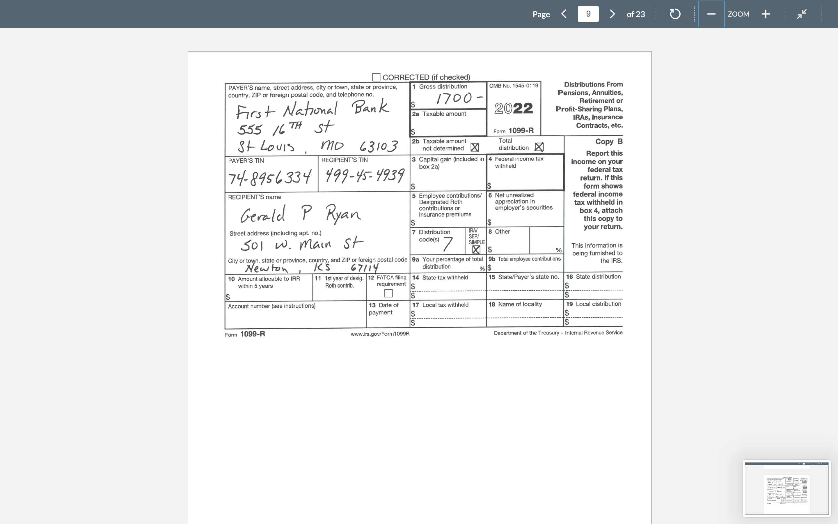 or town, state or province, country, and ZIP or foreign postal code