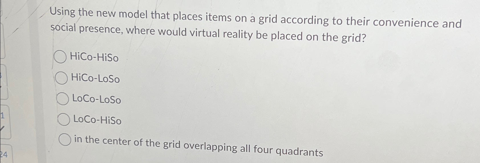  Using the new model that places items on a grid according