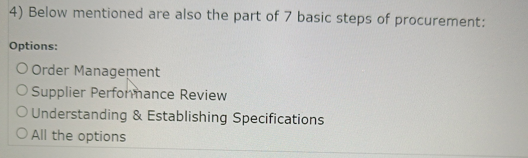  Below mentioned are also the part of 7 basic steps of