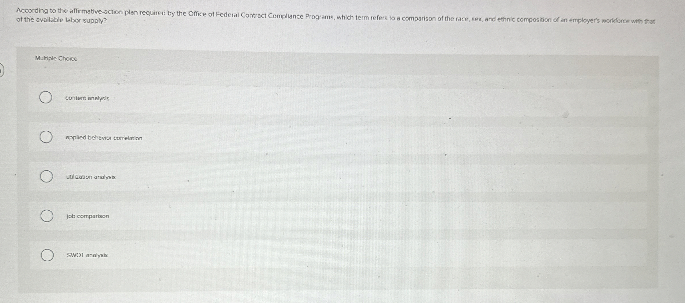  According to the affirmative-action plan required by the Office of Federal