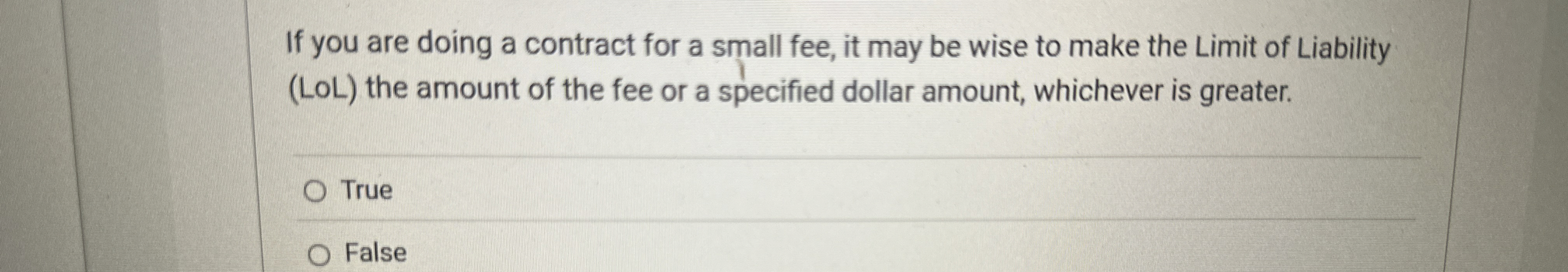  If you are doing a contract for a small fee, it